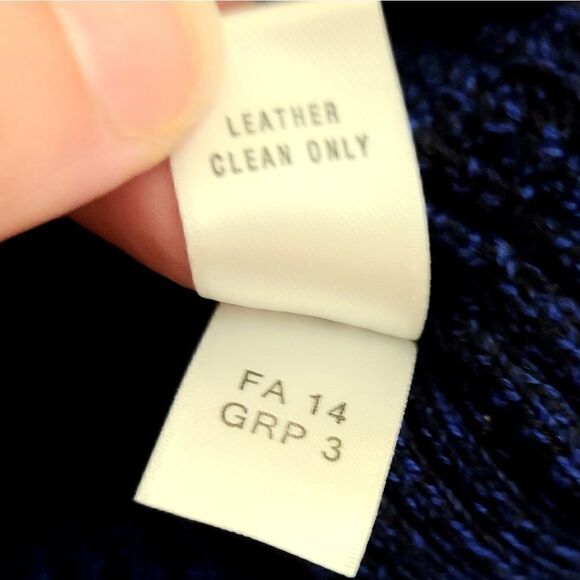 St. John | 🎉HP🎉 Cobalt Blue Wool & Leather Sweater - Picture 7 of 7